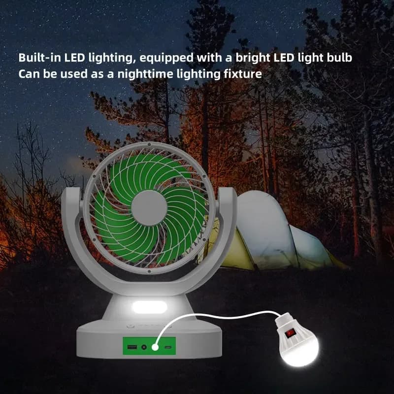Abanico Solar Recargable — imagen 4