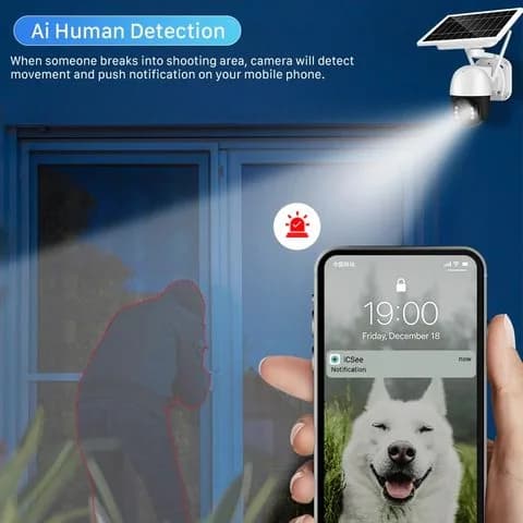 Cámara 360 Solar Icsee 3mp 4G — imagen 3