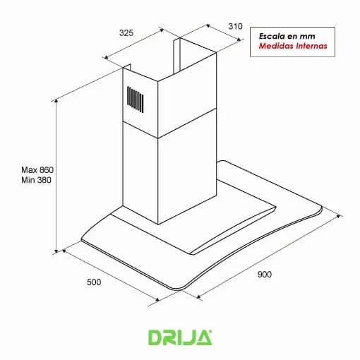Extractor de Grasa Tipo Chimenea 90 cm — imagen 5
