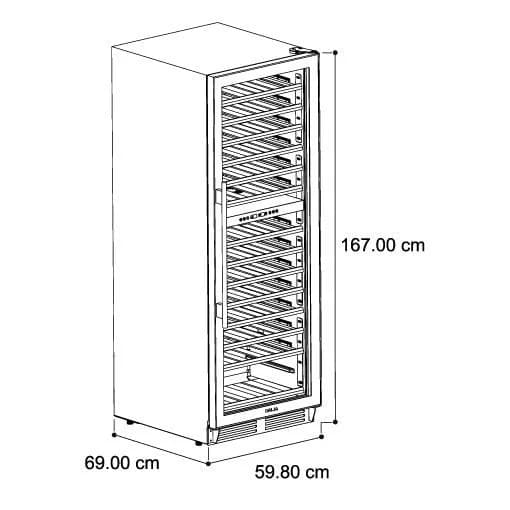 Vinera Empotrable 154 Botellas — imagen 2
