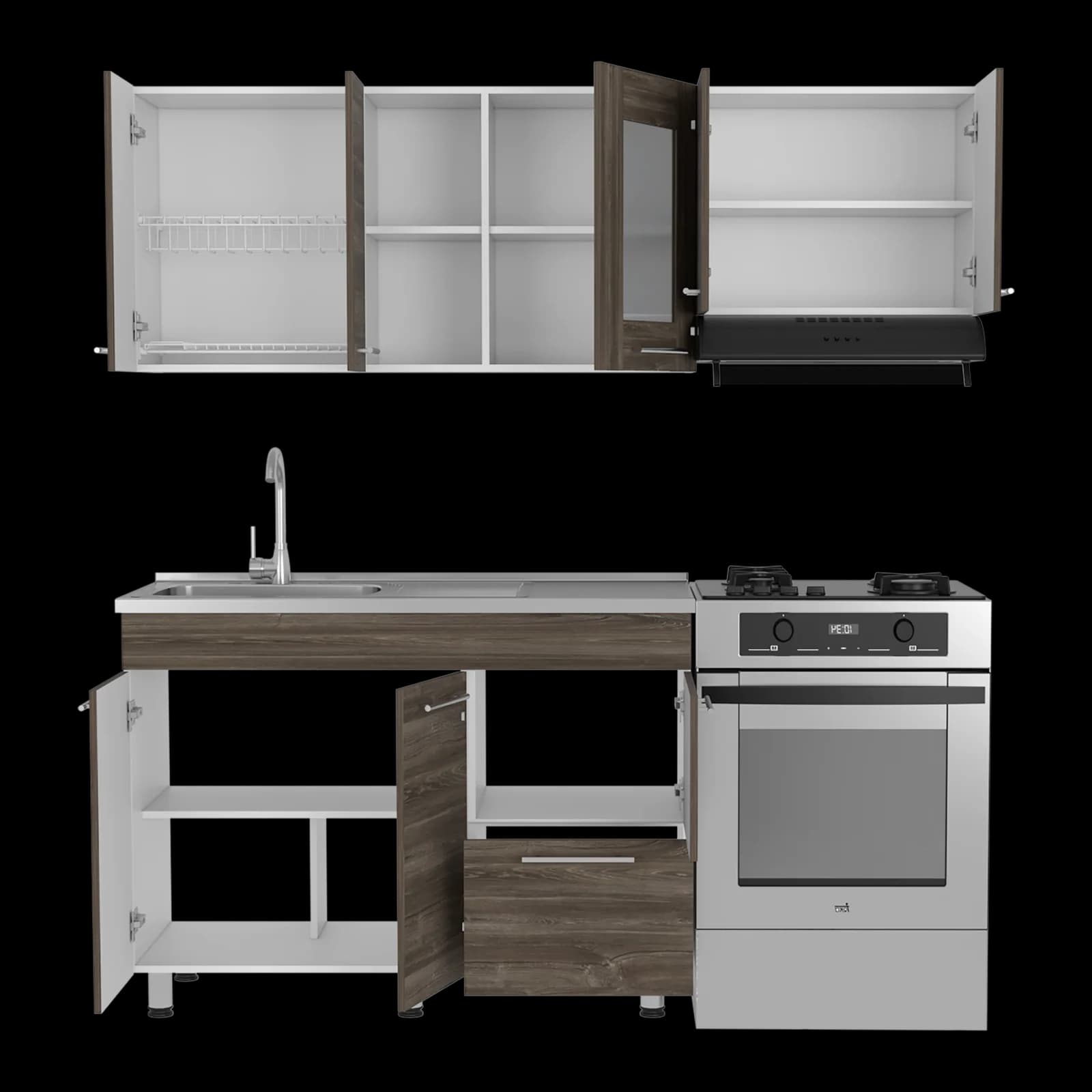 Cocina 120 Kira (M.izq) (3C) Blanco Mqz — imagen 3