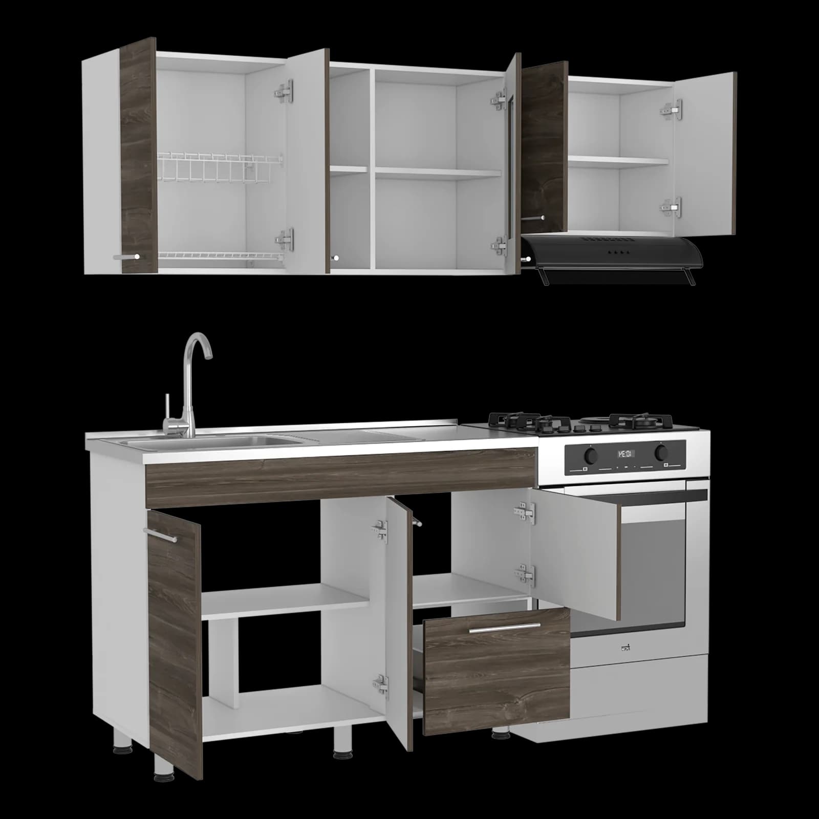Cocina 120 Kira (M.izq) (3C) Blanco Mqz — imagen 4