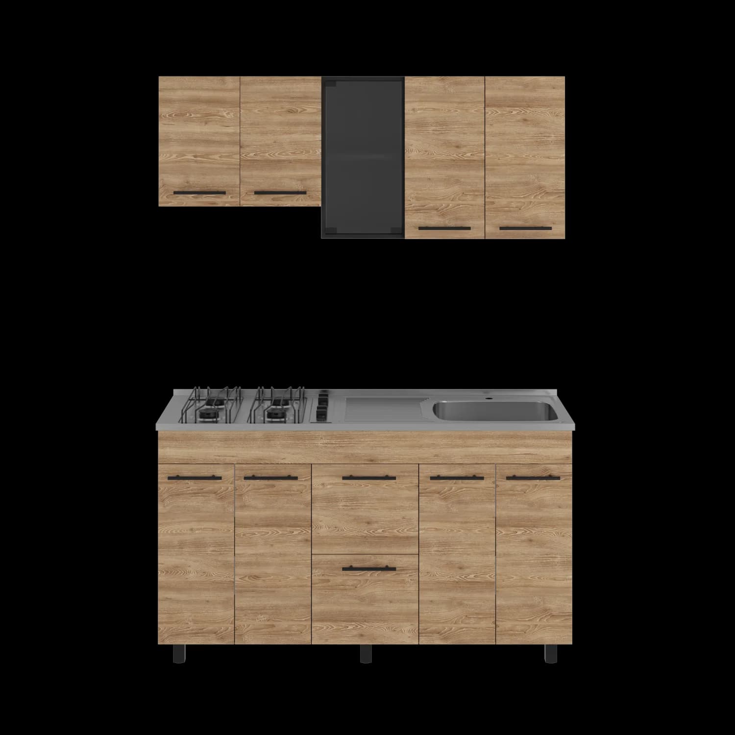 Cocina 150 Luna (M. Der) (3C) Wengue+m