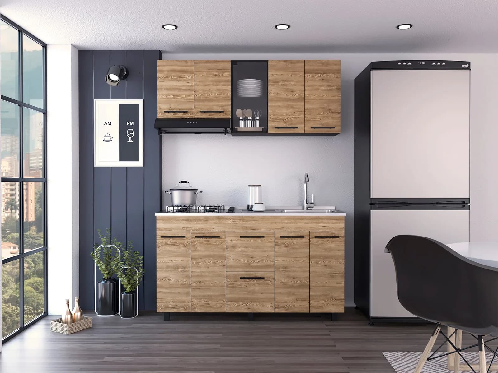 Cocina 150 Luna (M. Der) (3C) Wengue+m — imagen 6