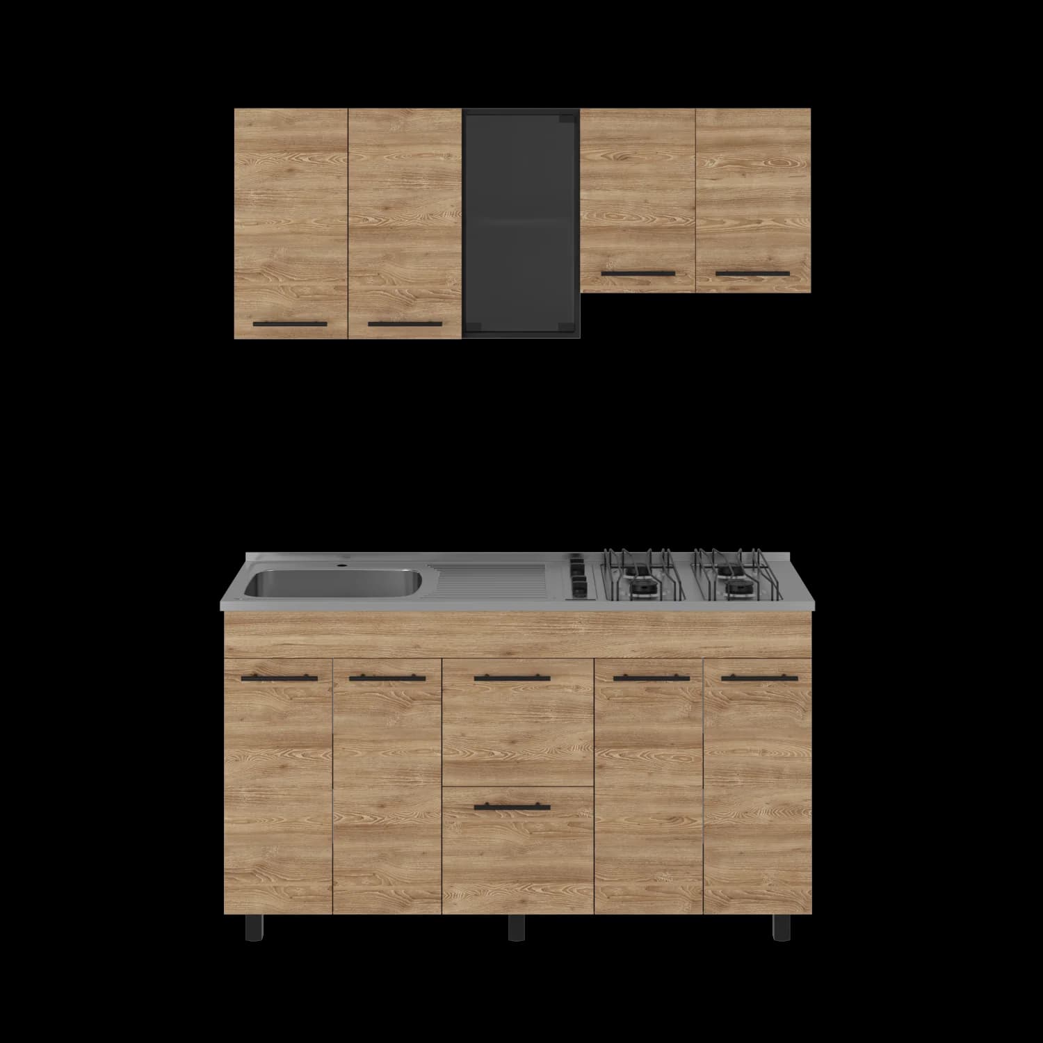 Cocina 150 Luna (M. Izq) (3C) Wengue+mi