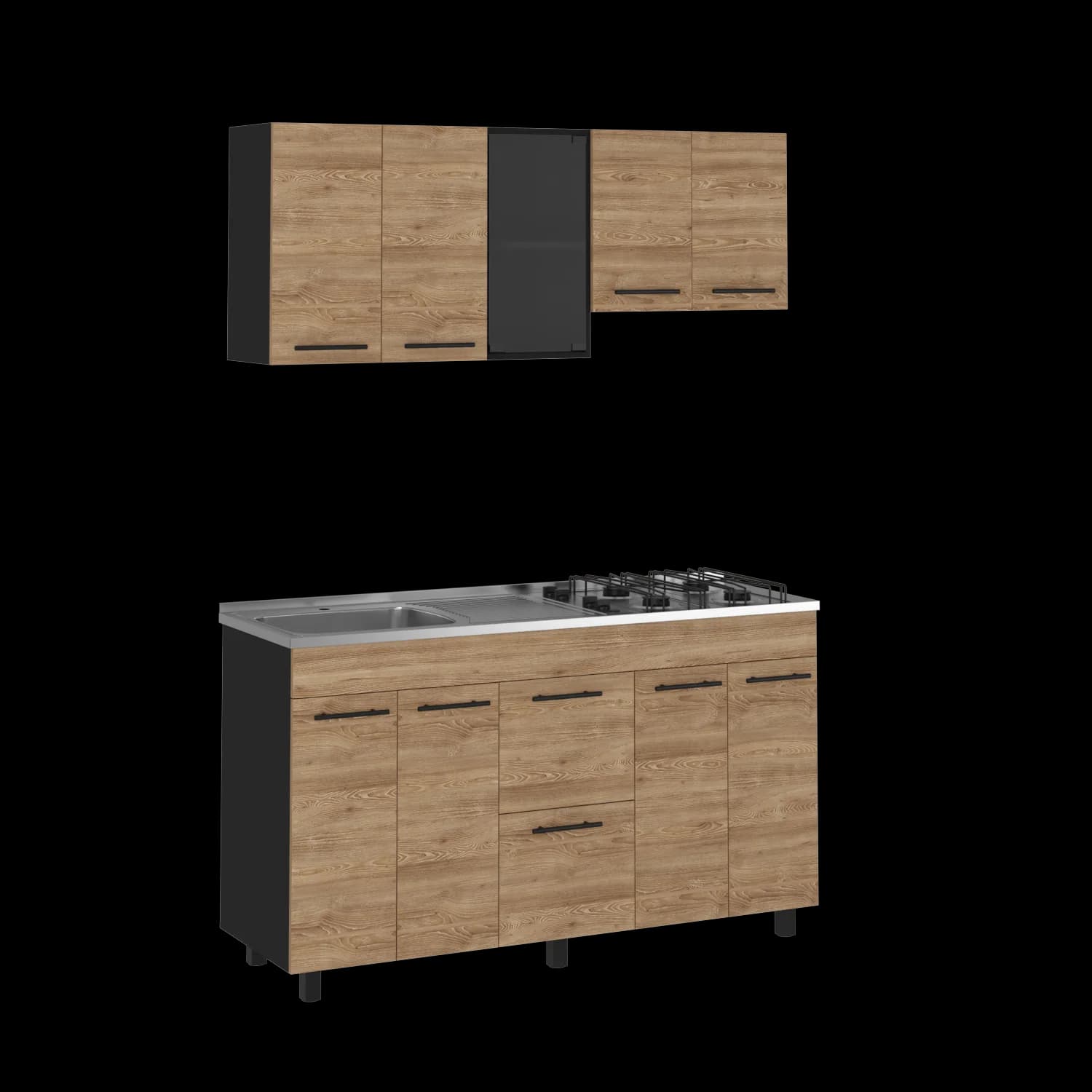Cocina 150 Luna (M. Izq) (3C) Wengue+mi — imagen 2
