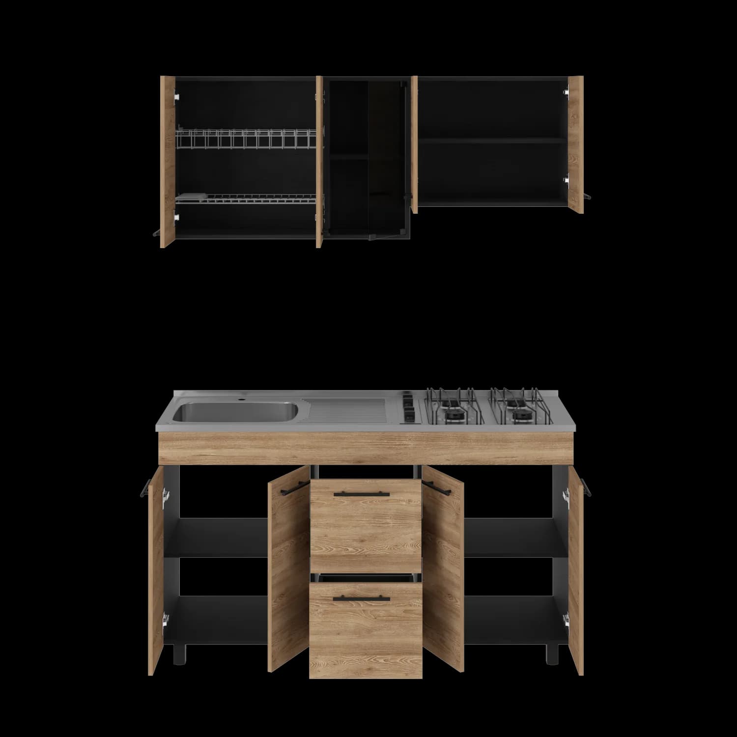Cocina 150 Luna (M. Izq) (3C) Wengue+mi — imagen 4