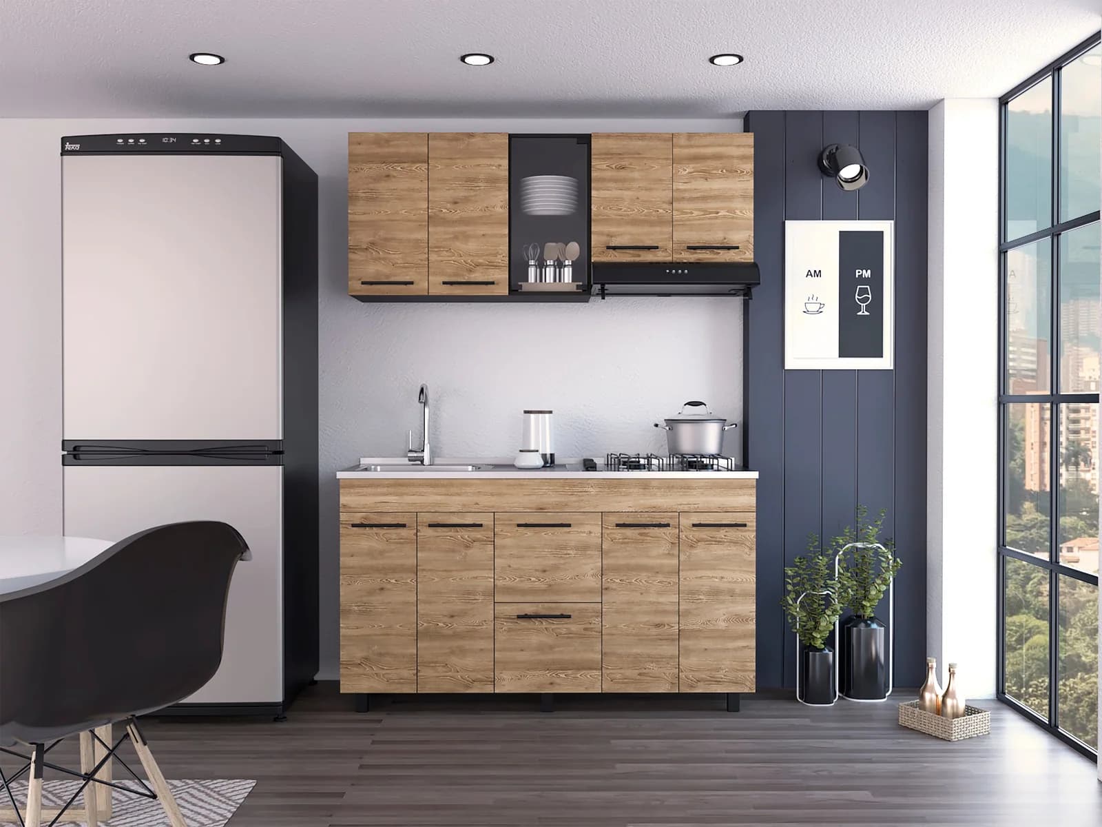 Cocina 150 Luna (M. Izq) (3C) Wengue+mi — imagen 5
