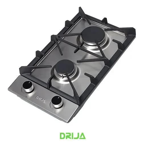 Estufa a Gas Acero Inoxidable 30 cm 2 Quemadores — imagen 2