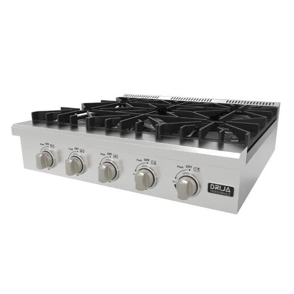 Estufa de Mesa a Gas 76 cm 5 Quemadores