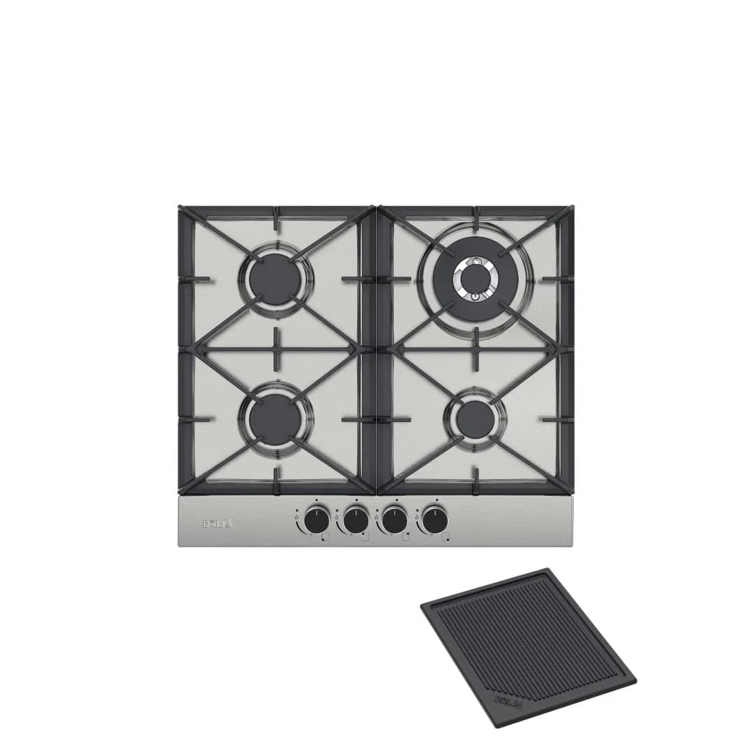 Estufa Empotrable a Gas 60 cm 4 Quemadores