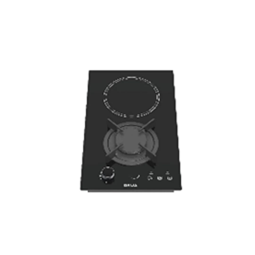 Estufa Empotrable Dual a Gas y Eléctrica 30 cm 2 Quemadores