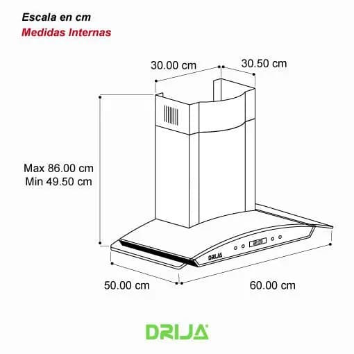 Extractor de Grasa de Pared 60 cm — imagen 3