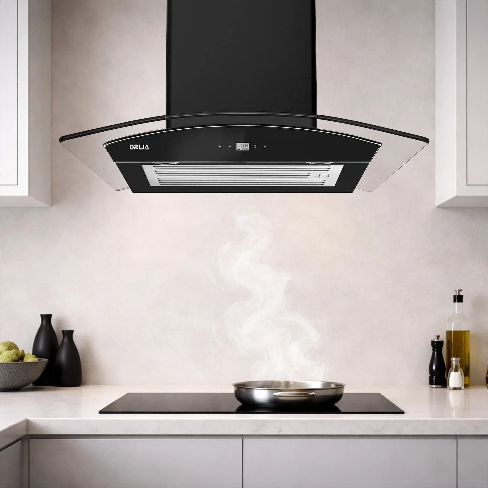 Extractor de Grasa de Pared 60 cm Panel Táctil — imagen 2