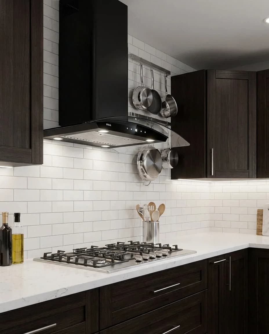Extractor de Grasa de Pared 90 cm Panel Táctil — imagen 2