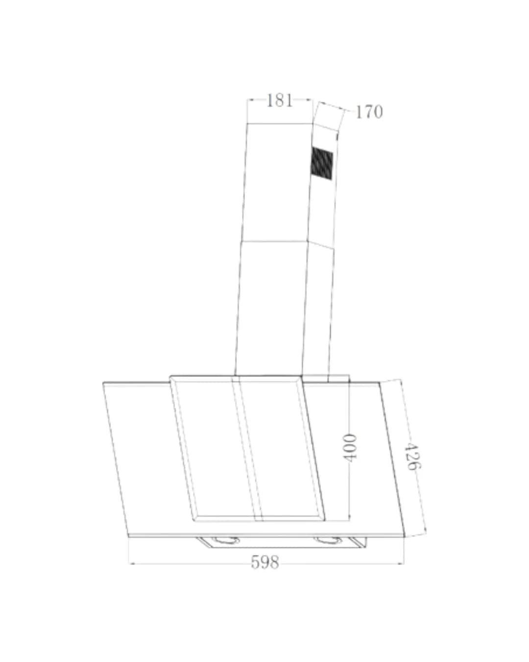 Extractor de Grasa de Pared 60 cm — imagen 2