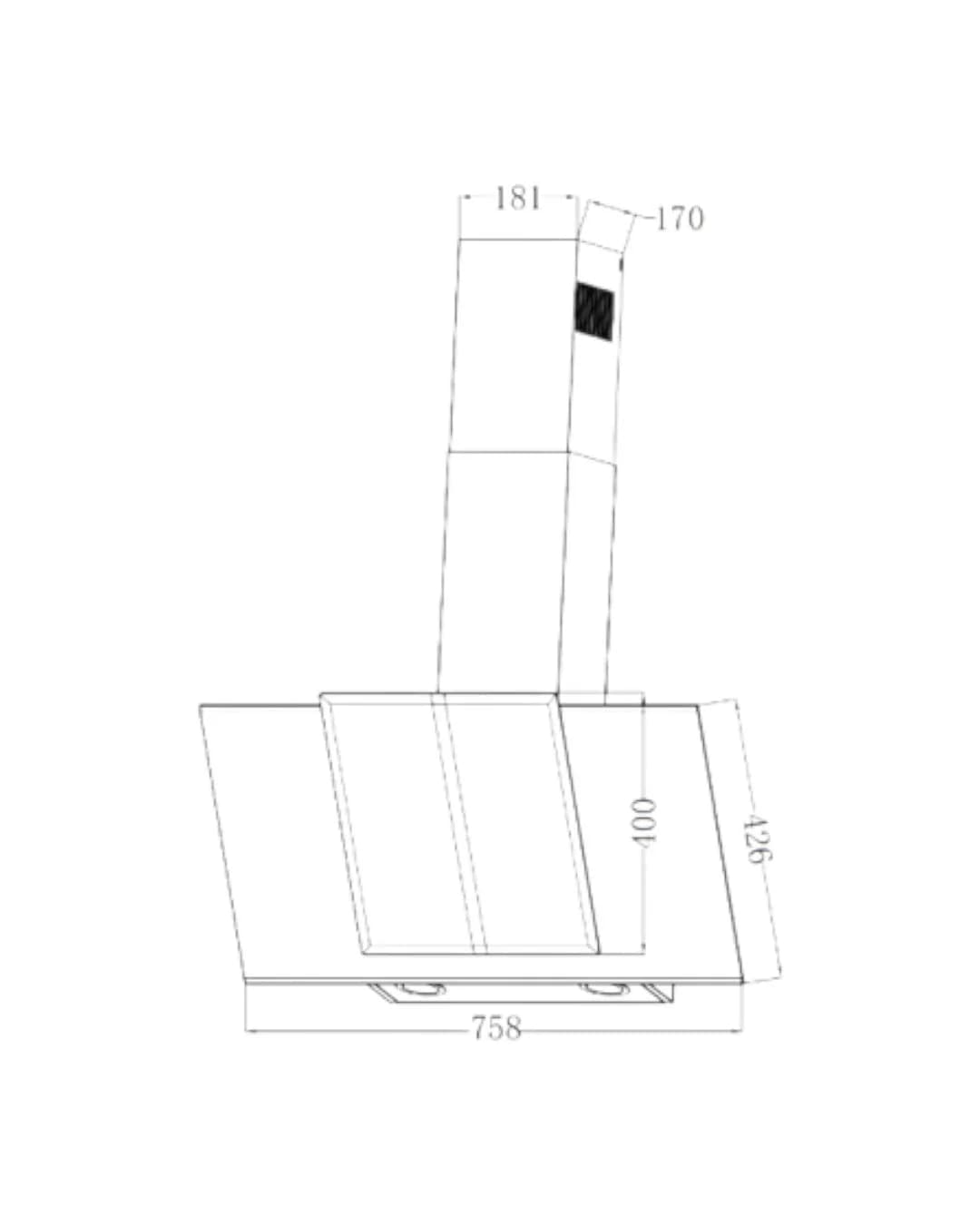 Extractor de Grasa de Pared 76 cm — imagen 2