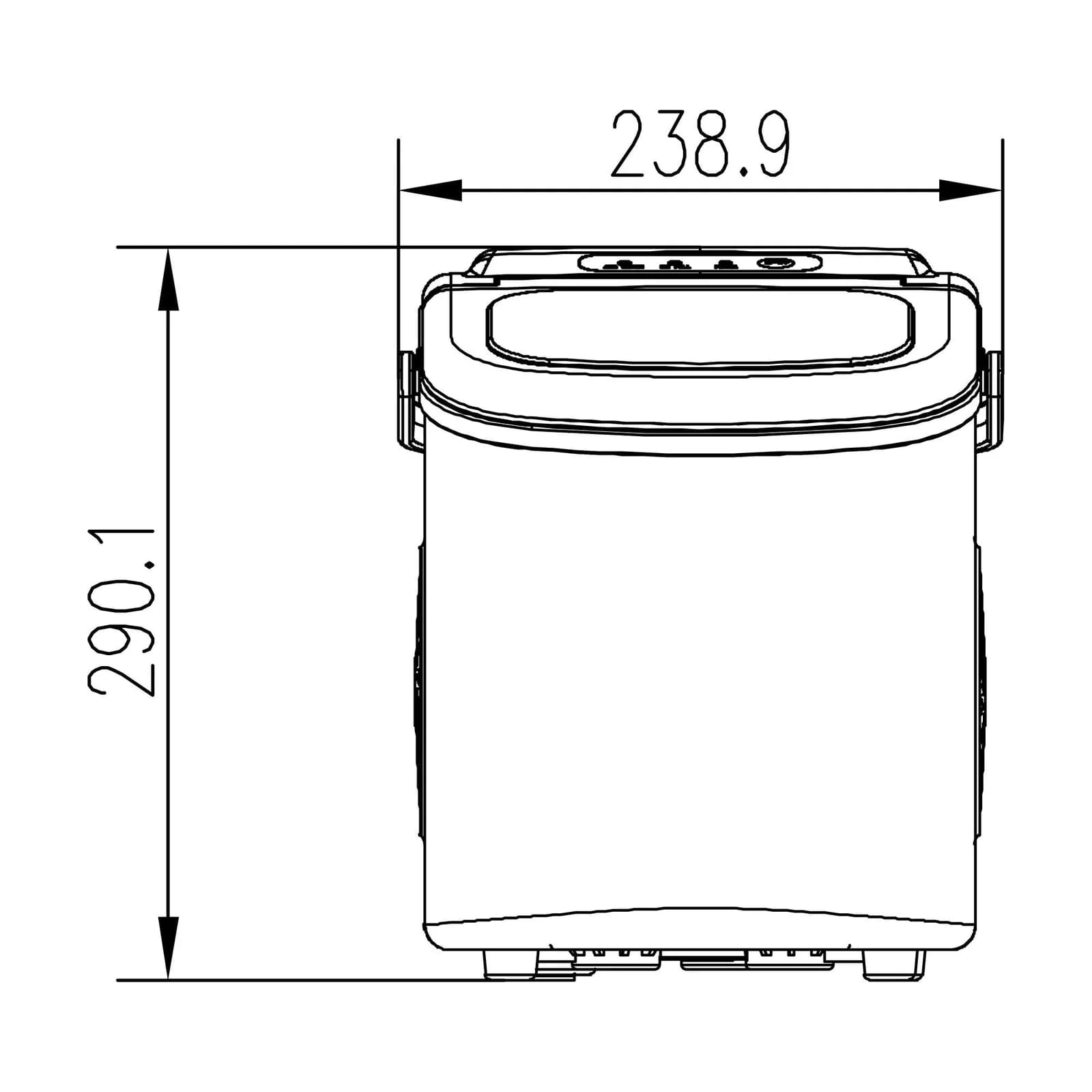 Fabricador de Hielo Portátil 12 KG/24H — imagen 5