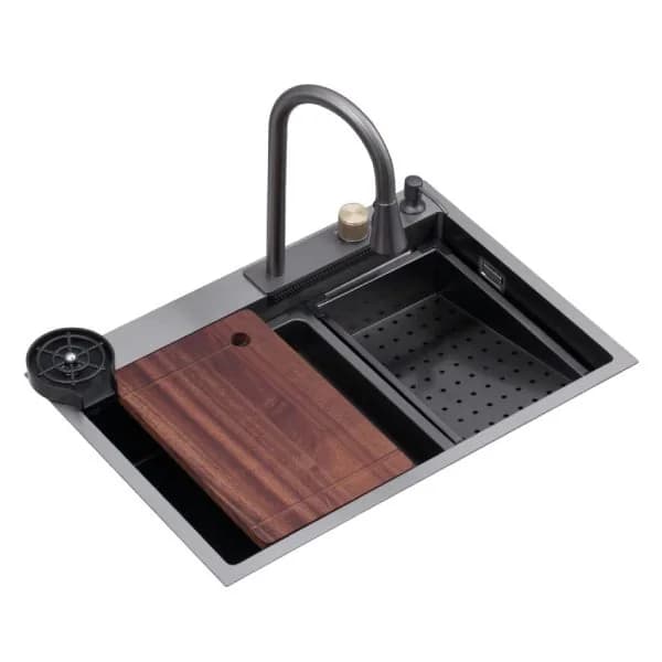 Fregador de Cocina 75 cm Acero Inoxidable 304