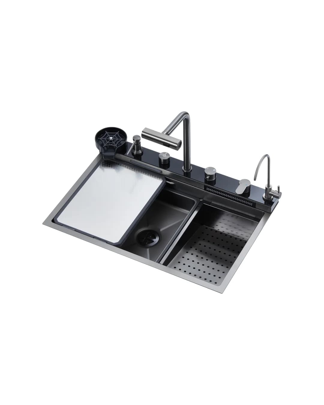 Fregador de Cocina Grifería Digital 76 cm