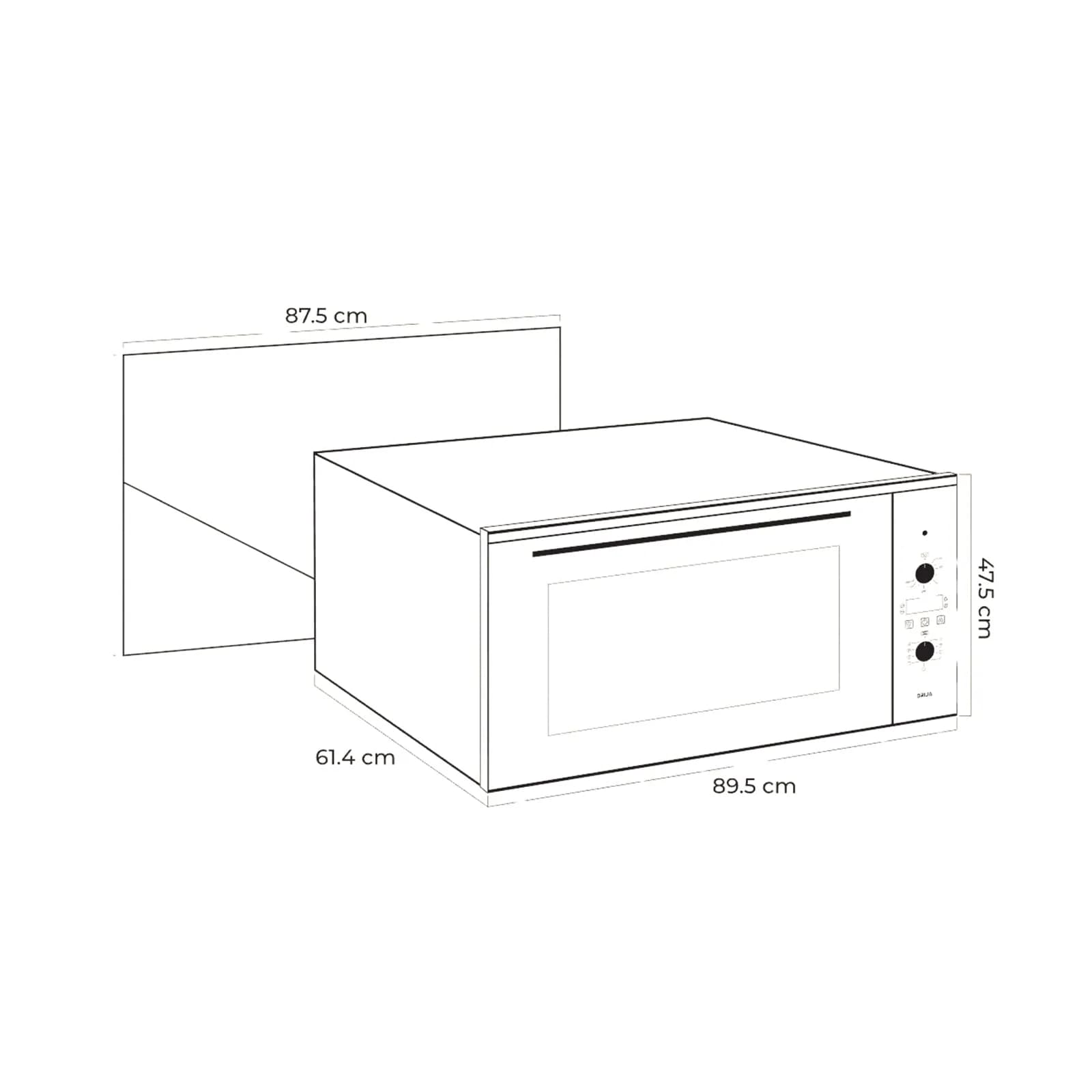 Horno Empotrable Eléctrico 90 cm 105 Litros — imagen 3