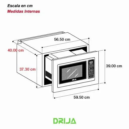 Horno Microondas Empotrable 25 Litros — imagen 3