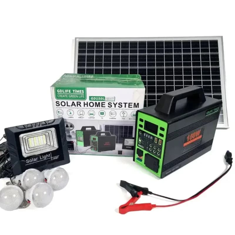 Sistema Solar Panel, Lámpara, Bombillo 150W — imagen 3