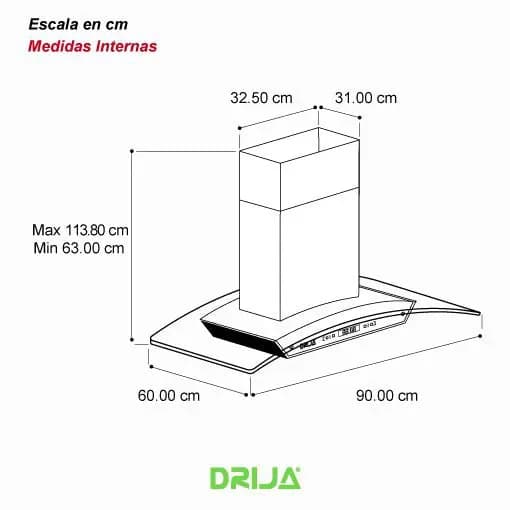 Extractor de Grasa de Isla 90 cm — imagen 2