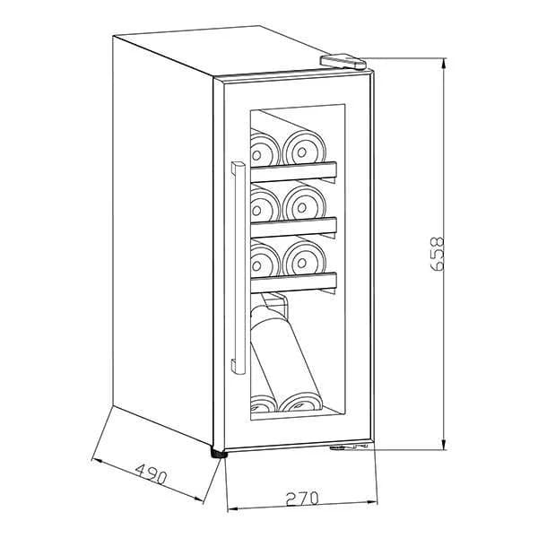 Vinera de Piso 8 Botellas — imagen 2