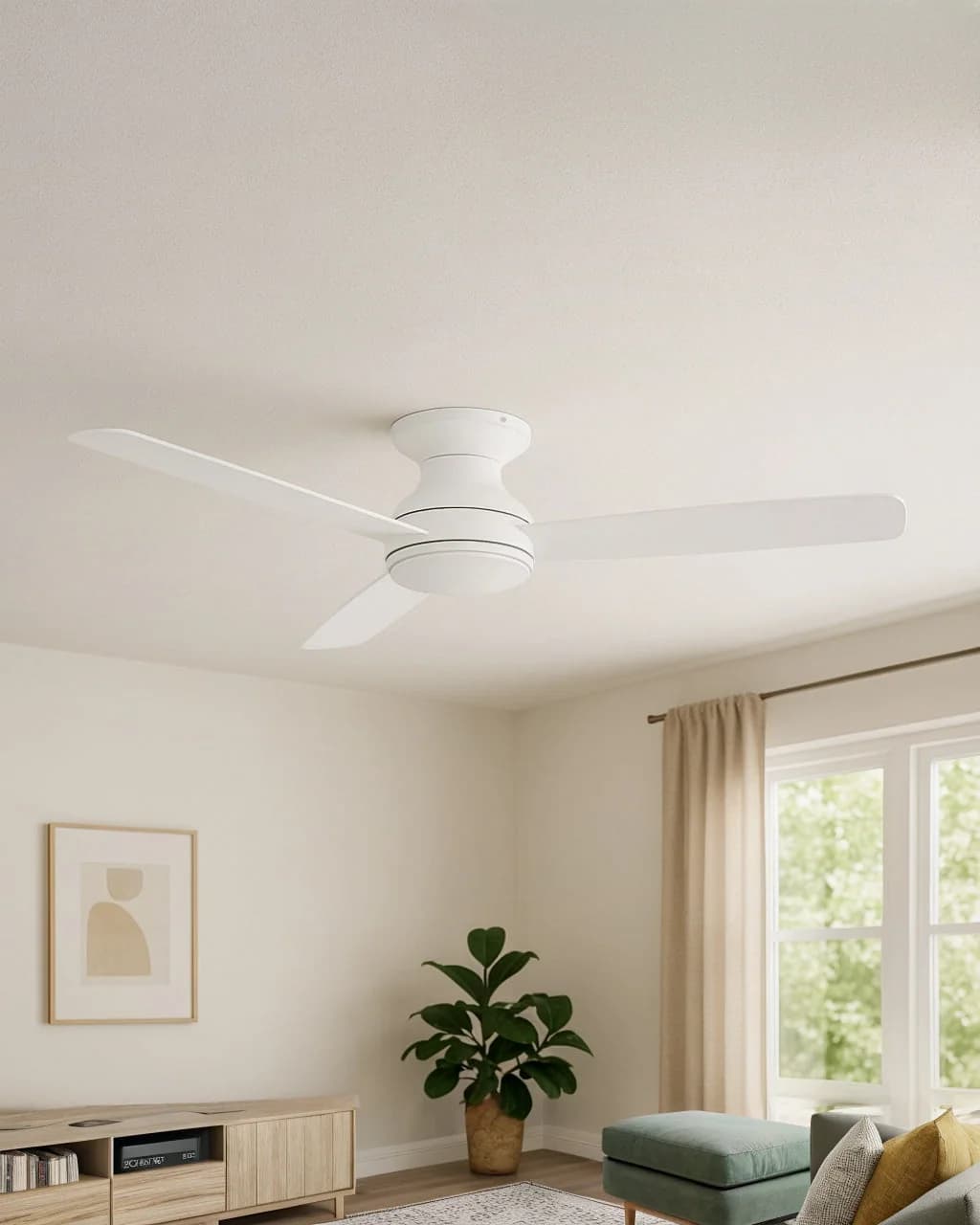 Ventilador de Techo LED Madera Clara / Oscura Cct — imagen 2