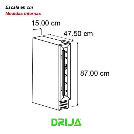 Vinera Empotrable 7 Botellas — imagen 2