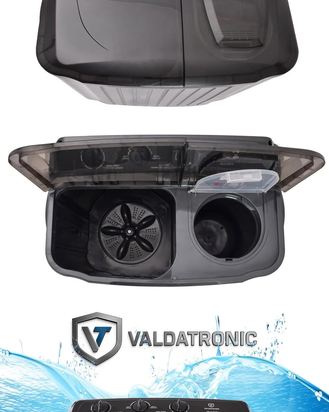 Lavadora Semiautomática Doble Tina 7 kg Valdatronic — imagen 3
