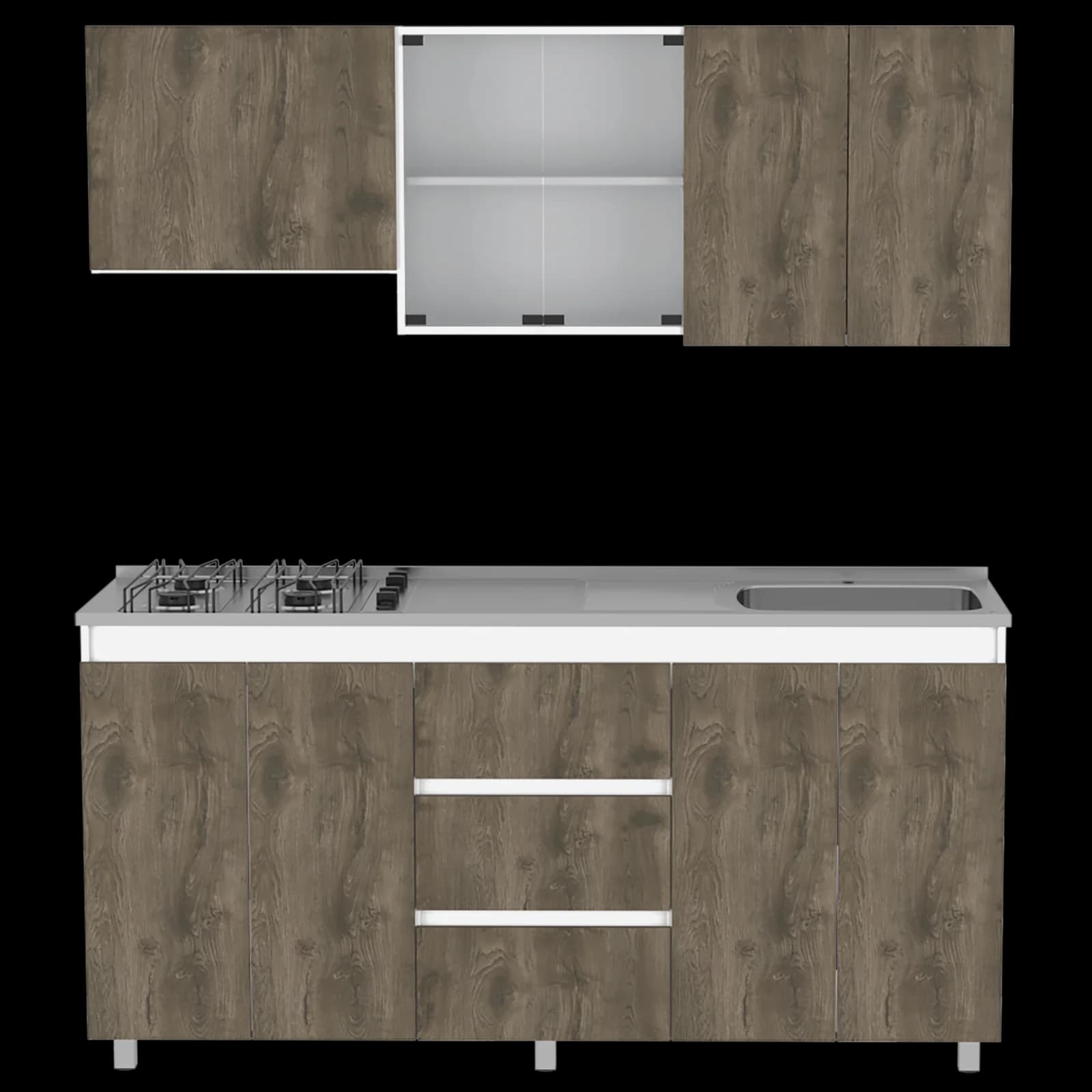 Cocina 180 Vimo (M.der) (4C) Blanco Mqz+