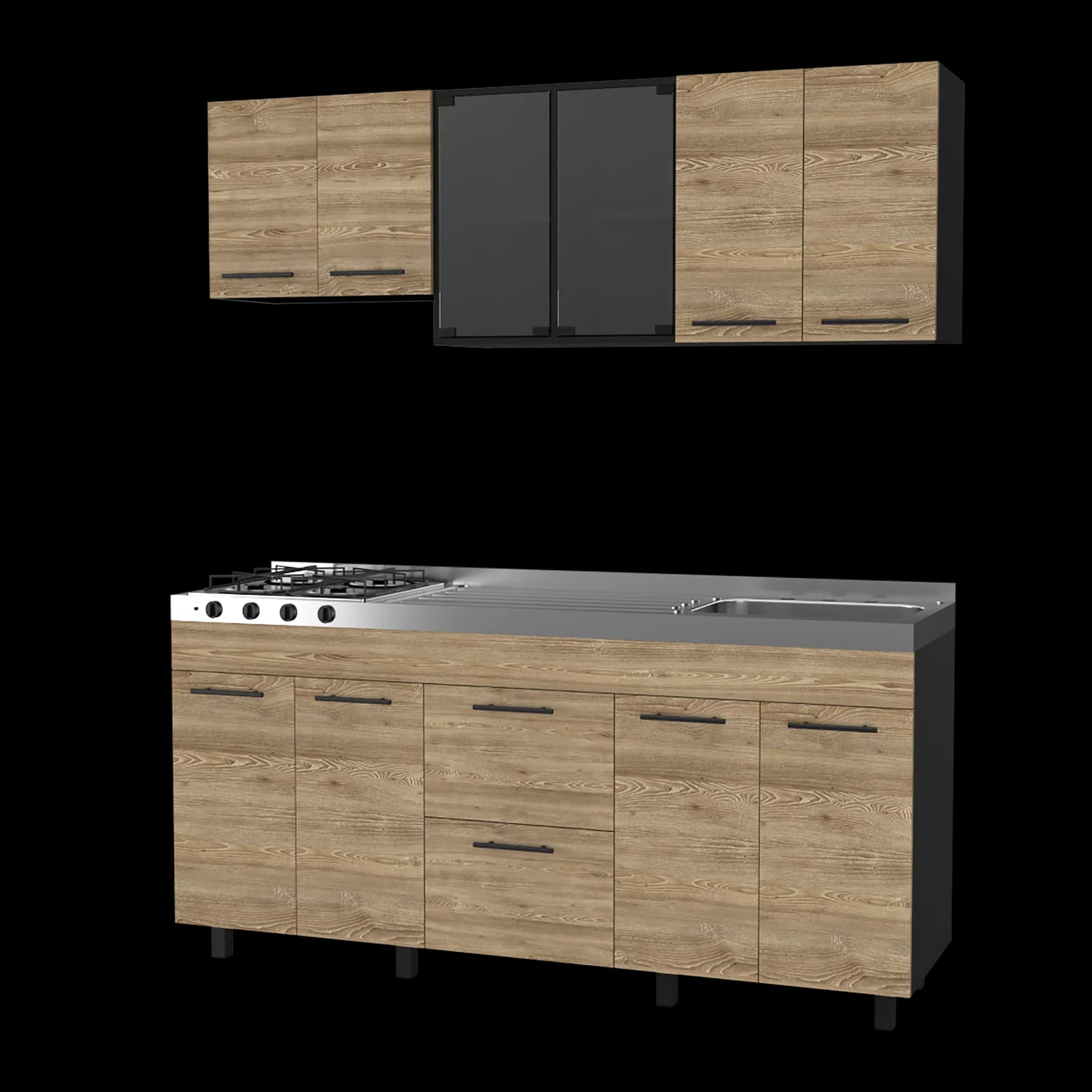 Cocina 180 Luna (Der) (4C) Wengue+miel M