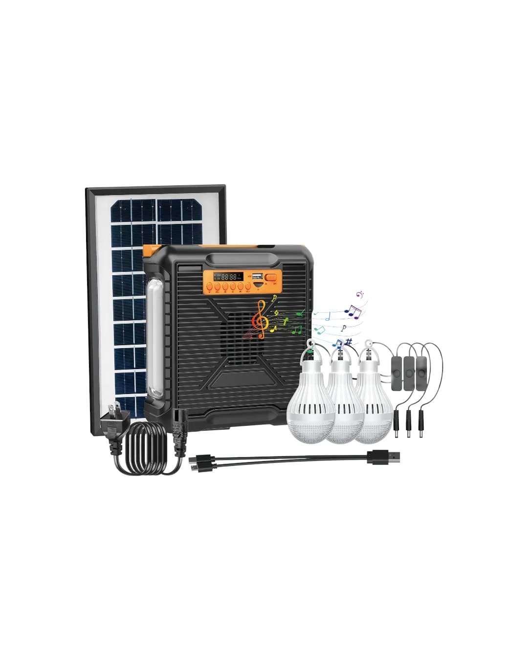Estacion de Poder Portable Solar con Bluetooth